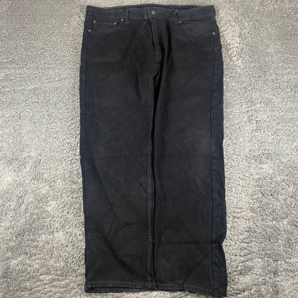 Levi's‎ 505 Jeans Mens 40x30 Black Denim Straight Leg Regular Fit Cotton Pant